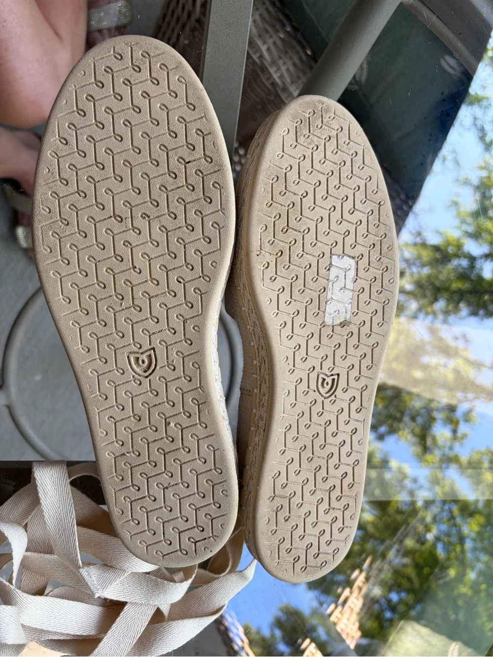Rothy's The d’Orsay Ankle Tie Espadrille Flat Size 7. Excellent preowned